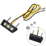 Black Motorbike LED License Plate Light Mini Motorcycle LED Rear Number Lamp