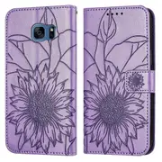 Galaxy S7 Wallet Case 3 Credit Card Slot ID Card Holder, PU Leather Flip Case - Light Purple