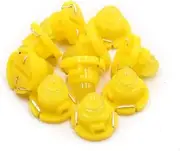 uxcell 10Pcs T4.7 Yellow LED Instrument Panel Gauge Lamp Light Bulb for Car Interior