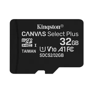 【Kingston 金士頓】32GB 100MB/s microSDHC UHS-I U1 A1 V10 記憶卡(SDCS2/32GB 平輸)