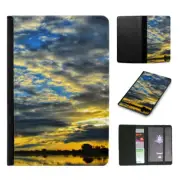 PASSPORT ITINERARY ORGANIZER|BEAUTIFUL DARK CLOUDY SUNSET