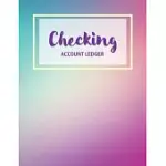 CHECKING ACCOUNT LEDGER SIMPLE DEBIT CREDIT BOOK: GENERAL JOURNAL SHEET - ACCOUNTING BOOKS JOURNAL AND LEDGER - BOOKKEEPING LEDGER - LEDGER ACCOUNT -