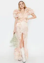 [For Love & Lemons] Meredith Lace Maxi Dress