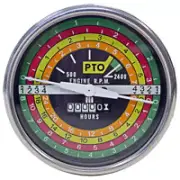 Tachometer Gauge - Black Face Fits International 706 826 1456 756 806 1256 766