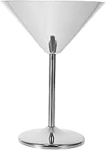 ABOOFAN Metallic Martini Cup Stylish Stainless Steel Wine Goblet for Home Event Dec