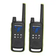 Two-Way Radio 35 mi. Bluetooth w/Charging Dock 2-Pack (Lime Green) T803