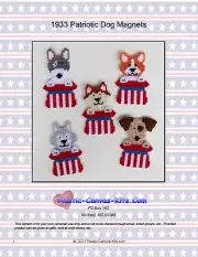 Patriotic Dog Magnets-Plastic Canvas Pattern or Kit