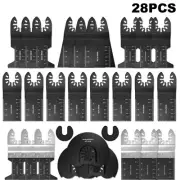 28PCS Oscillating Multi Tool Saw Blades For Fein Makita Bosch Wood Metal BT