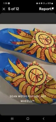 New Adidas x Sean Wotherspoon Hot Wheels Adilette Slide Blue GX9756 Size 9