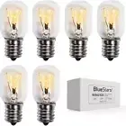6-Pack 40W E17 Intermediate Base Light Bulbs for Whirlpool Microwaves