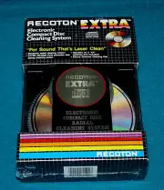 1987 Vintage/New : RECOTON "Electronic CD Cleaning System" MUSIC Rock/R&B/Metal