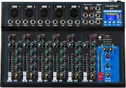 HT7 Bluetooth Portable Audio Mixer w/USB DJ Sound Mixing Console MP3 Jack 48V...