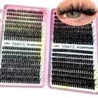 New 640 Cluster Lashes Kit 5D Fluffy Thick Eyelash Extension kit Volume Mixed Tr