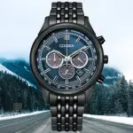 【CITIZEN 星辰】CHRONOGRAPH系列 型男必備 光動能三眼計時腕錶 禮物推薦 送禮首選(CA4418-82L)