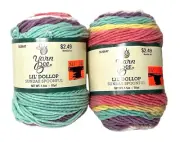 2 Skeins Yarn Bee Lil Dollop Gradient “Sundae Spoonful” 02 1.5 Oz Each