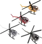 4pcs Airplane Model Drone Mini Helicopter Boys Planes Car Plane Shaped Decor Airplane Metal Crafts Boy Room Decor Office Airplane Decor Alloy