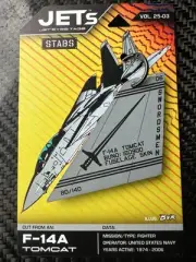Jet Eyes Grumman F-14A Tomcat Aircraft Skin Panel Tag Completely SOLD OUT