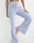 Aerie Velour High Waisted Flare Pant M blue