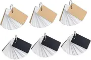 GRIRIW 6pcs Ring Loose-Leaf Notepad Blank Flash Cards Portable Memo Scratchpad Ring Notes Pads