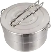 KITANDOVE Foldable Camping Cook Pot 304 Stainless Steel Hiking Cookware Set for Outdoor Cooking