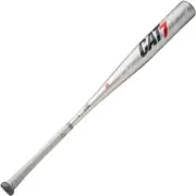 Marucci CAT7 Silver -3 BBCOR Baseball Bat, 2 5/8" Barrel 33/30