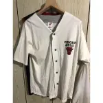 二手 古著 90’S 年代 芝加哥 公牛 CHICAGO BULLS 上衣 棒球 球衣 SIZE L