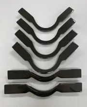QUALITY SOLID Black Chrome Pool Snooker Billiard Table Pocket Brackets Heavy boss Square