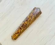 Elephant Skin Jasper Stone Calligraphy Gemstone Double Point Terminated Wand