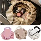 Lazy Drawstring Makeup Organizer Fashion Handbag Drawstring Makeup Bag