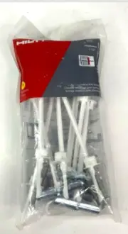 HILTI 3/16” x 2 1/2” Hollow & Drywall HTB-2 Steel Anchor/Toggle Bolts - NEW