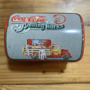 COCA- COLA METAL COLLECTIBLE TIN BOLD COLORS AND DETAILS