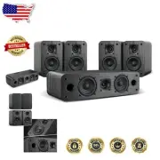 Retro 100w Passive Surround Sound Speakers - Perfect for Your Home Theater Setup