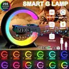 LED Lamp Smart G Bluetooth Speaker Wireless Charger RGB Alarm Clock Night Light