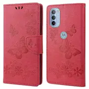 For Motorola Moto G51 5G Smart Phone Shell Imprinted Big Leather Mobile Phone Case Wallet Covering