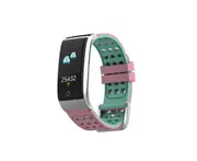 0.96inch Color Screen Blood Pressure Heart Rate Monitor Sport bluetooth Smart Wristband Watch-PINK