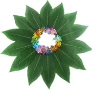[Gadpiparty] Hawaiian Costume Skirt Tropical Dance Outfit Women's Party Accessory Leaf Skirt Elastic Waistband Fashionable