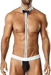 [Czizitong] Men's Sexy Borat Manikini Swimsuit Thong Halloween Costume Funny G-String