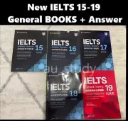 2024 AU STOCK LATEST NEW Cambridge IELTS 15-19 General Books with Answer Key