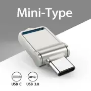 32GB Dual 2 In 1 Type C USB3.0 Mini Flash Drive Memory USB Stick Thumb Pen Drive