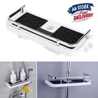 Shower Caddy Pole Tray No Drills Holder Storage Organiser Rack Shampoo Shelf