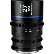 Laowa Nanomorph 27mm T2.8 1.5X S35 Anamorphic Lens - Arri PL (Default) and EF Mount (Blue)