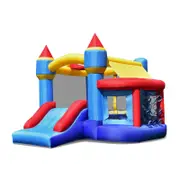 Costway Colorful Kids Inflatable Bounce House Jumping Castle - No Blower