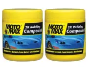 2x Motomax 2K Rubbing Compound Removes Scratch, Paint Defect & Oxidation - 100gm