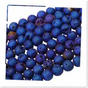 Stunning Deep Blue Titanium Coated Druzy Geode Loose Bead - Perfect for Jewelry