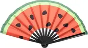 VINTORKY Hand Fans Glow Folding Hand Fans Watermelon for Party Dance Wedding Stage Performance Decorative Folding Fans for Special Occasions