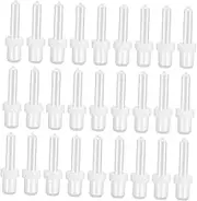 DOITOOL 60pcs Repair Shutter Screen Tool Curtain Blinds for Windows Tools Wood Movable Blade Parts Window Shutters Replacement Telescopic Replacement, White, 0.8x0.8x2.8cm