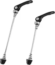 Bicycle Quick Release, 2 Pieces Quick Release Set, Black, Extra Light Front Wheel & Rear Wheel Axle, Thru Axle Bicycle, Compatible with Road Bike and Mountain Bike, Robust Aluminium Alloy, Black