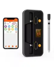 Smart Wireless Meat Thermometer Digital - Bluetooth Meat Grilling Remote