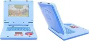 Kids Learning Laptop, Learning Simulation, E-Learning Computer, Early Learning, Cartoon Music (Blue Non Retractable Mouse)