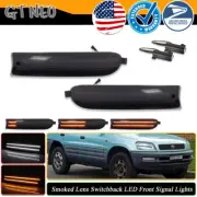 Smoked Switchback LED Dynamic Signal Blinker Corner Lights For 96-97 Toyota Rav4 (for: Toyota)